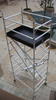 1.35x2x2.45m Custom Double Scaffolding with Climbing Ladder Aluminum 