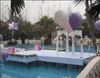 Fast Assembled and Disassembled Removable Concert Event Mobile Stage Swimming Pool Toughened Glass Stage