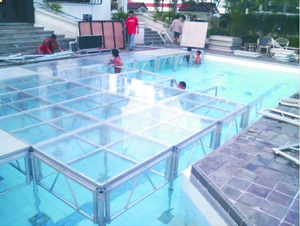Transparent Dance Floor Acrylic Stage Platform Swimming Pool