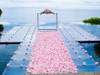 Mobile Modular Acrylic Glass Platform Stage for Swimming Pool Event Wedding 