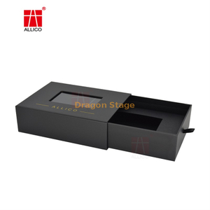 Fashion Luxury Drawer Slide Out Gift Box Custom Color Rigid Hard Paper Perfume Packaging Boxes with Clear Window