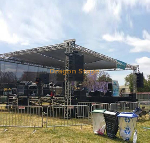 Aluminum Event Stage with Flat Roof Trusses for Sale 13x11x7m