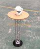 Custom Aluminum Pillar Acrylic Glass Topping Club Table