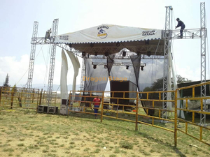 Aluminum Silver Outdoor Stand Event Truss with Roof 10x10x9m