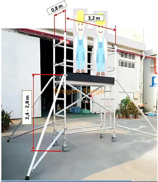 Concert single Aluminium Portable Scaffolding Concrete Formwork Building Material Scaffold