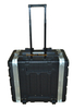 Hard Case Abs Plastic ABS 6UW Trolley Case with Wheels 19inch Audio Power Amplifier Equipment Cabinet 