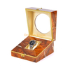 High End Custom Marble Round Edge Single Watch Wooden packaging Box