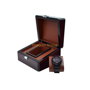 Luxury Wooden Low MOQ Pu Packaging Retail Watch Wood Box