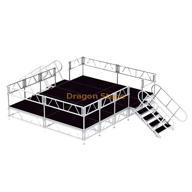 Aluminum Portable Mobile Stage Equipment Concert Stage Podium Platform Deck 4x3m