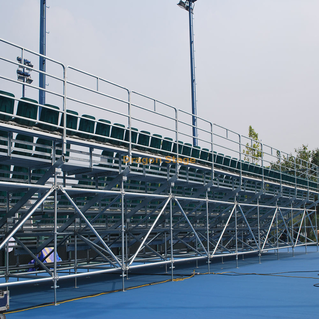 Scaffolding Material Bleachers Outdoor Event Bleacher with Plastic Seats for Sports Exhibition Concert