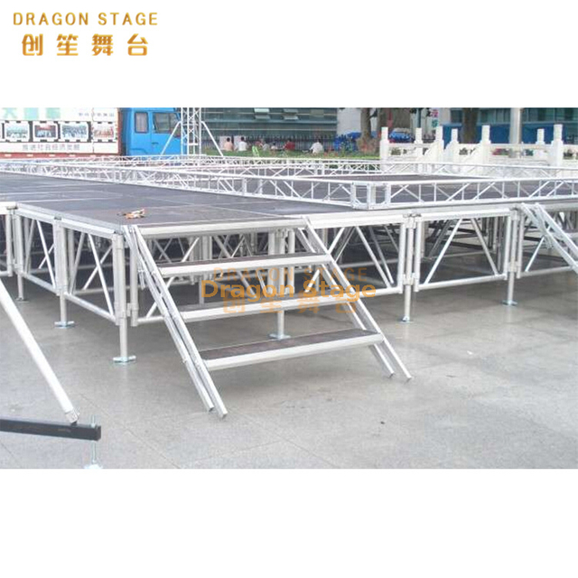 Aluminum Event Stage Flooring 20x11m with 2 Stairs