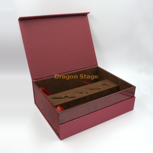 Wooden Box factory customized 100% Handmade 2 Bottles Gift Red Wine Paper Cardboard Box