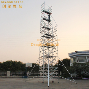 1.35x2x10.82m Aluminum Tower Building with 45 Degrees Ladder