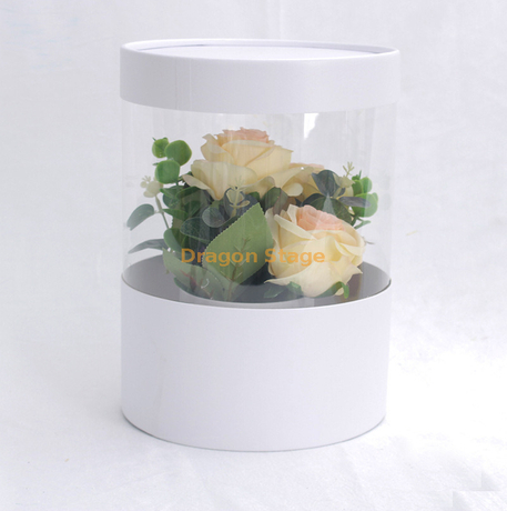 China Logo Hot Stamping Round Box Flower Bouquet Manufacturer and Supplier