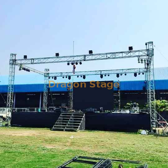Durable Aluminum Stage Frame Structure Lighting Truss 40x30x30ft