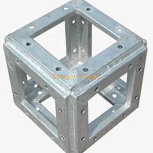 Aluminum Stage Truss Accessory Corner Box Block Connector Interface Joint for Bolt Nut Screw Truss Events