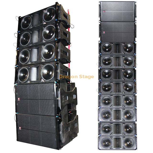 Outdoor Big Concert Speakers System LA-210 (Double 10'' 2way Line array speaker) LA-215B (Double 15'' Subwoofer speaker)