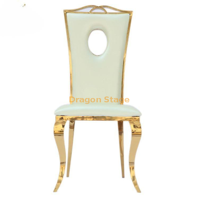 European Style Family Restaurant Dining Chairs, Titanium Stainless Steel Backrests, Gold Chairs, Hotel Dining Tables, Chairs, Wedding Banquet Chairs