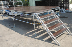 Steel Layer Ring Lock Event Stage 56'x 28'ft (17.08x8.54m) Height 24“-48” (0.8-1.2m)
