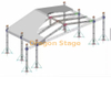 Christmas Concert Stage with Line Array Truss Tower 20x14x12m
