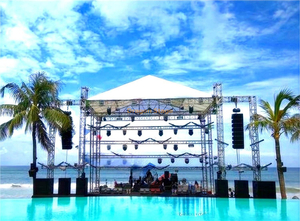 Roof Truss System with Stage for Outdoor Events