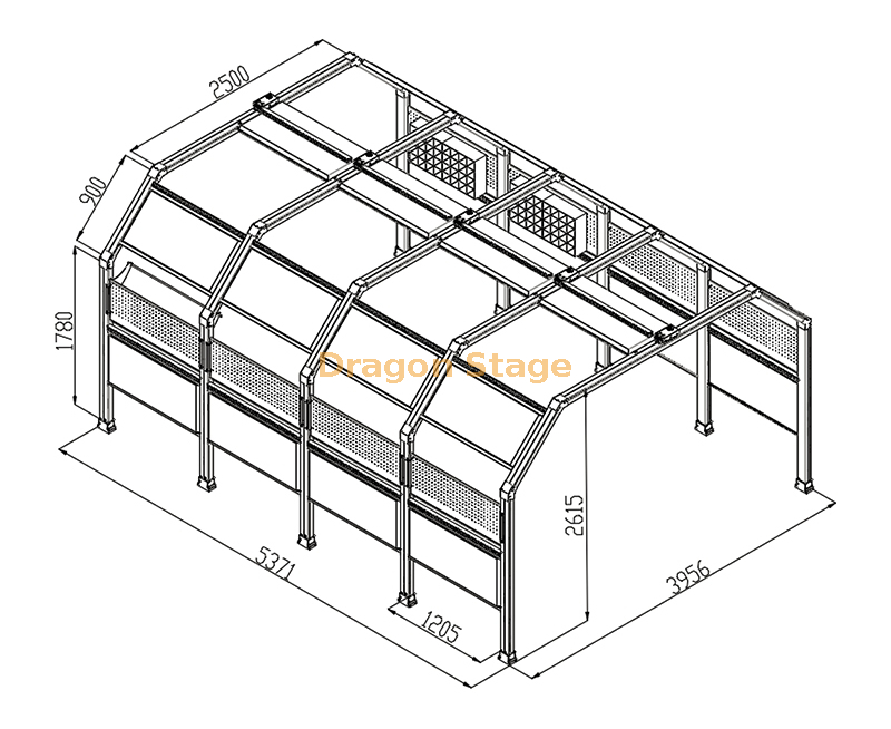 aluminum light tunnel