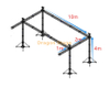 Lighting Truss Frame for Kazakh Dram Theater From Astana 10x3x5m