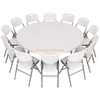 Round Banquet HDPE Plastic Folding Dining Table For Outdoor Events