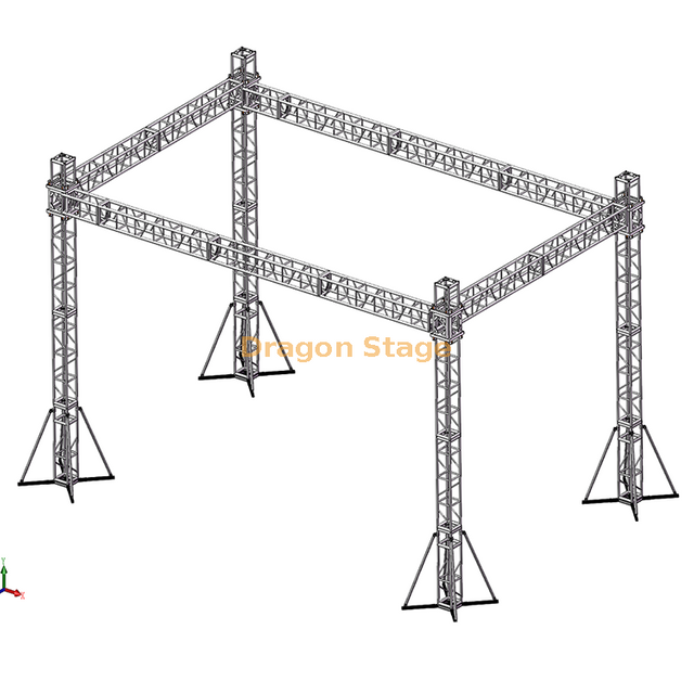 Custom Screw Truss Lighting Frame 9x6x6m