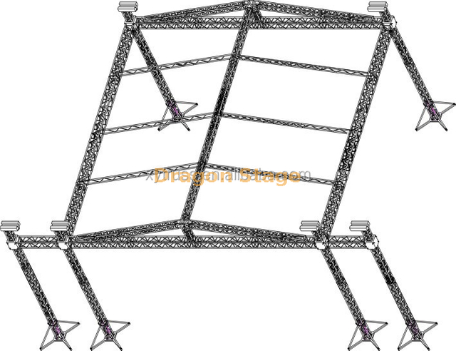 Concert Aluminum Portable Truss 9x8x8