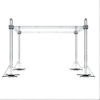Truss Tower Stage Roofing System with 9.84ft Square Segments & Chain Stage Hoists Display Truss Package