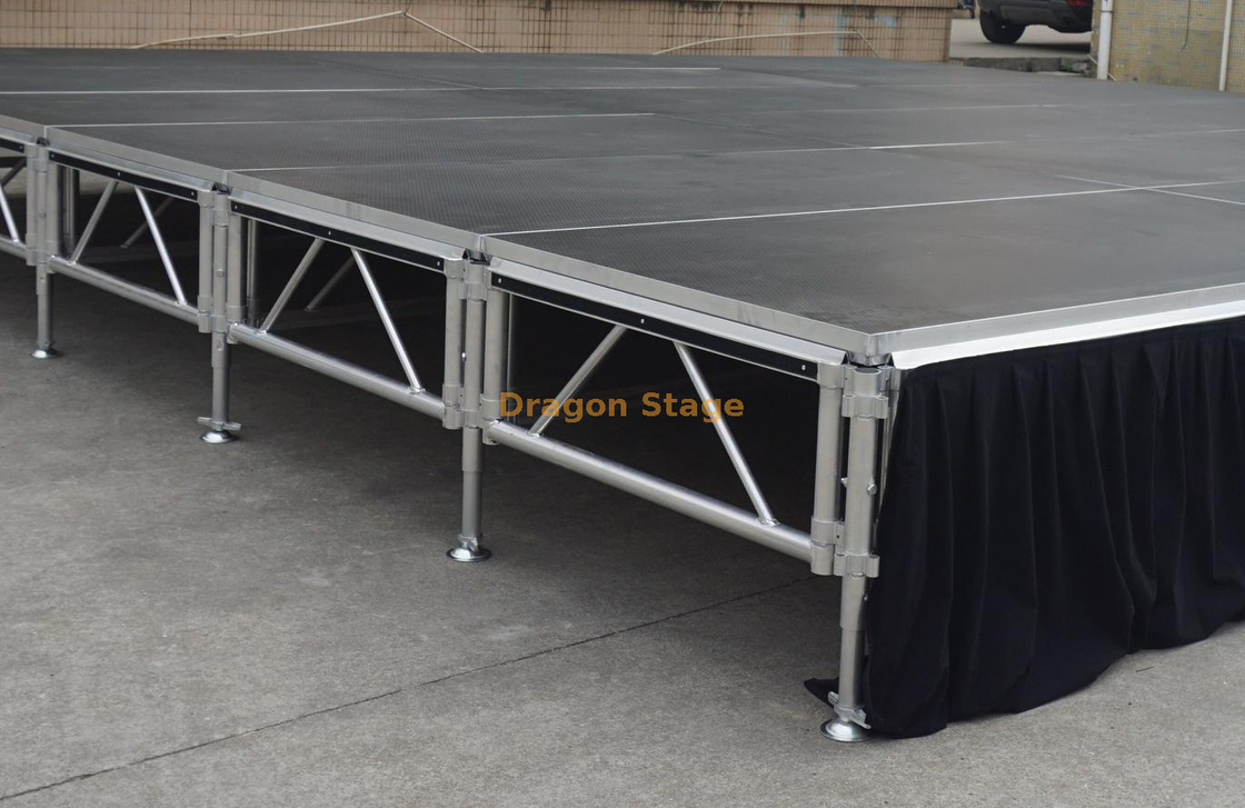 4x8Ft Cheap Aluminum Portable Modular Stage 18.3x9.76m