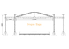 Aluminum Truss Stage Roof Truss System 15x10x8m