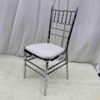 Metal electroplated bamboo chairs for weddings and wedding events, stacked soft bag chairs, stainless steel resistant hotel banquet chairs, direct supply