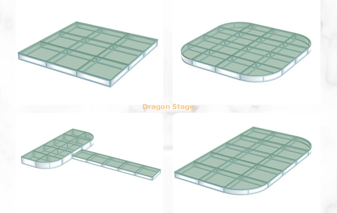 Clear Swimming Pool Cover Stage 12.2x6.1m