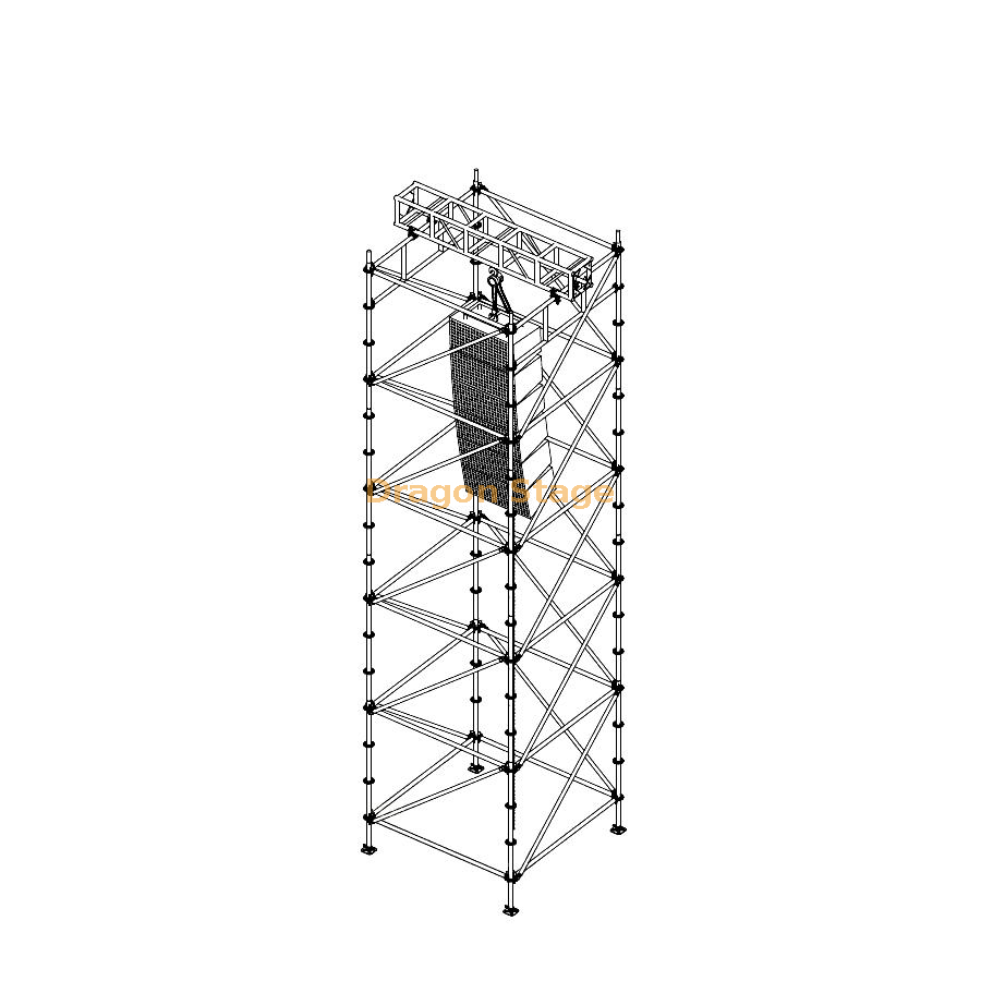 Aluminum Truss Beam Layher Tower for Hanging Sound Speaker 9m
