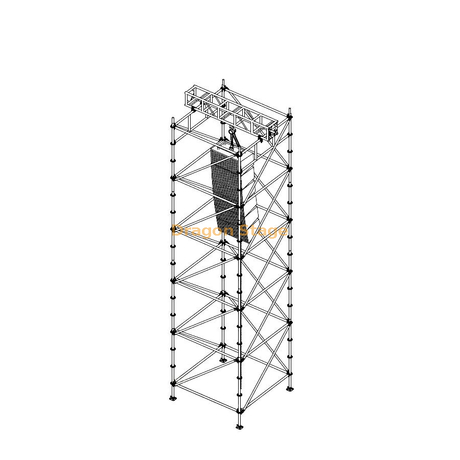 Aluminum Truss Beam Layher Tower for Hanging Sound Speaker 9m from ...