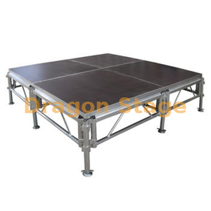 4x4 Aluminum Assembly Band Wooden Deck 18.3x7.32m