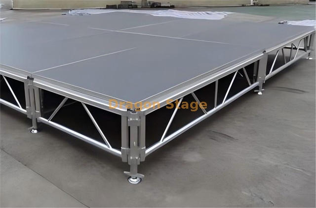 Aluminum Mobile Mobile Stage Conference 12x7m with 2 Stairs