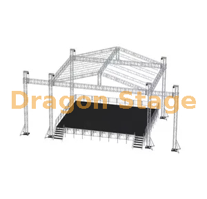 Sound And Light Stage Aluminum Truss System 9x9x9m