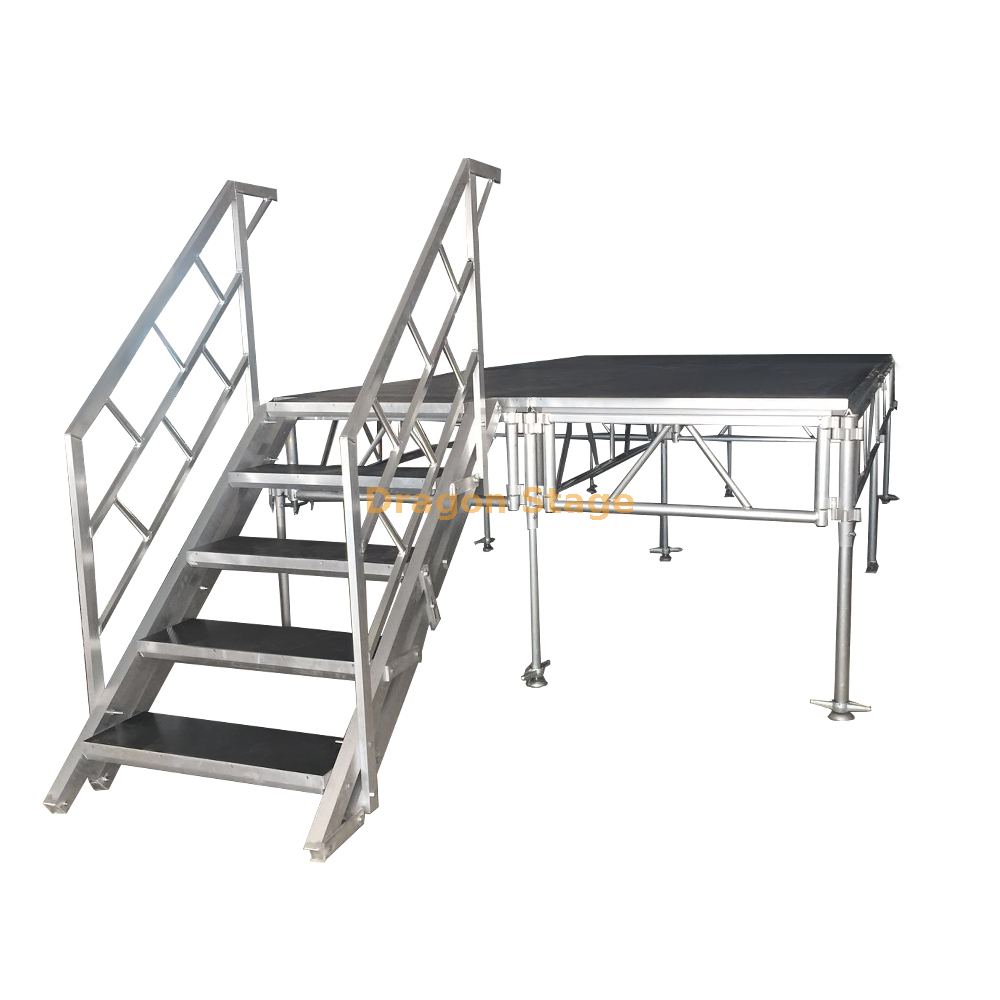 Adjustable Aluminum Portable Outdoor Concert Stage Platform 18.3x13.42m