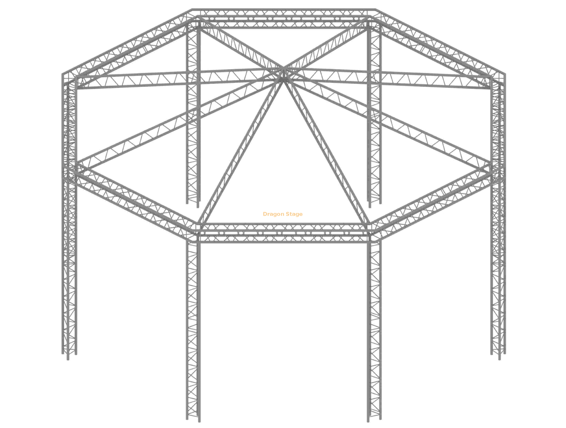 Custom Aluminum Octagon Stage Truss