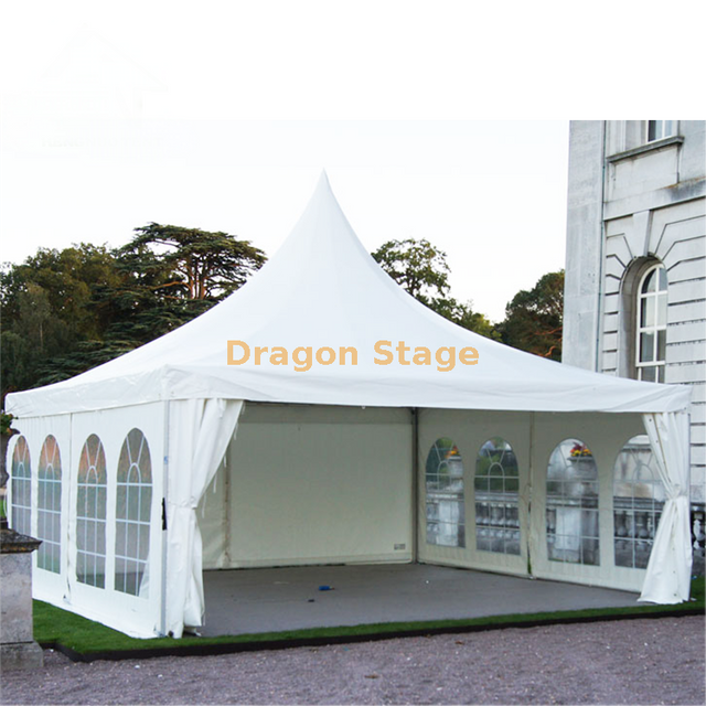 Outdoor Exhibition White Canopy 5x5 15x15ft Wedding Pagoda Tent For Event