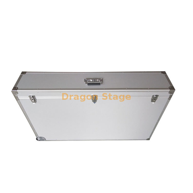 Wheeled Custom Party Silver Equipment Aluminum Flight Case