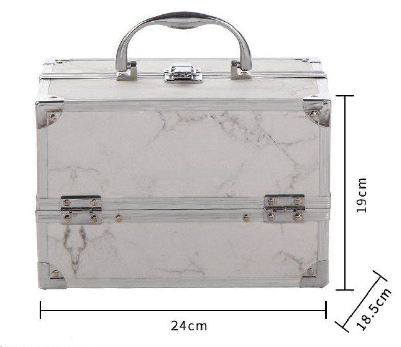 Aluminum Makeup Train Bag