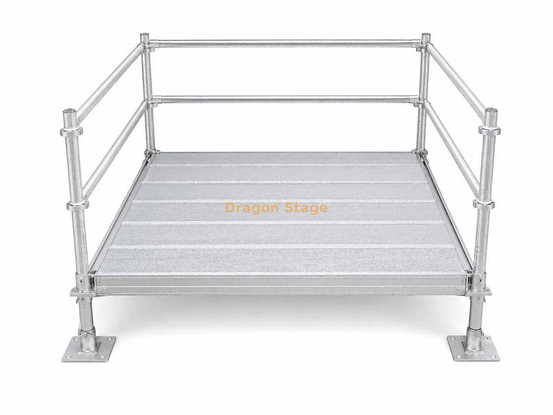 2x2m Ringlock Socially Distanced Concert Audience Platform with Guardrails