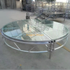 2.5m Diameter Round Aluminum Plexiglass Stage (Clear Acrylic Top, 0.6m Height)