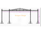 18x16x12m Arched Roof Truss System with Dual 6m LED Screen Wings (12m Height, Aluminum Spigot Truss)