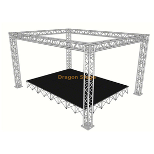 4×3×3m Aluminum Portable Stage Truss System with Roof & Platform (Mini Stage Rig)