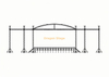 20×18x8m Curved Roof Truss System with Dual 2m Speaker Wings & 6-Pillar Support 